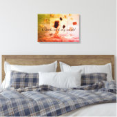 Boeken schudden mijn wereld canvasprint canvas afdruk (Insitu (Slaapkamer))