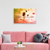 Boeken schudden mijn wereld canvasprint canvas afdruk (Insitu (Woonkamer))