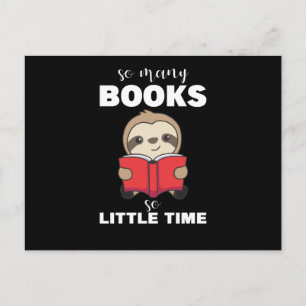 Boeken Sloth Read Book Bookworm Bookworm Briefkaart