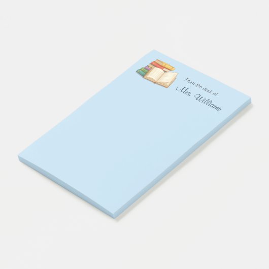 Boeken Stack Open Book School Lerares Post-it® Notes (Schuin)