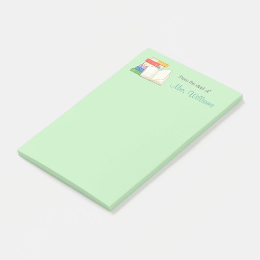 Boeken Stack Open Book School Lerares Post-it® Notes (Schuin)