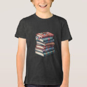  boeken Stack T Shirt Design (Voorkant)
