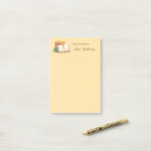Boeken Stapel Open Boek School Leraar Geel Post-it® Notes (Op bureau)