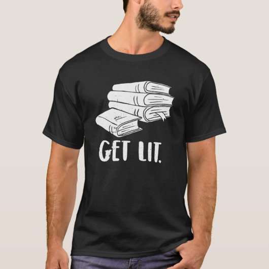 Boeken stapel t-shirt (Voorkant)