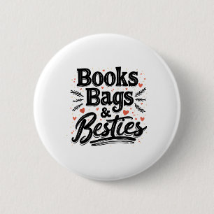 Boeken Tassen & Kamp; Besties Outfit Terug naar Sc Ronde Button 5,7 Cm