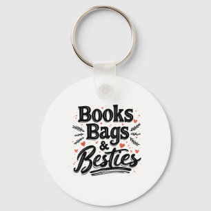Boeken Tassen & Kamp; Besties Outfit Terug naar Sc Sleutelhanger