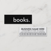 boeken. trouwerekaart klantenkaartje (Voorkant / Achterkant)