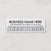 boeken. trouwerekaart klantenkaartje (Achterkant)