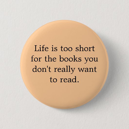 Boeken u niet speld wilt lezen ronde button 5,7 cm (Voorkant)