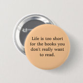 Boeken u niet speld wilt lezen ronde button 5,7 cm (Voorkant /achterkant)