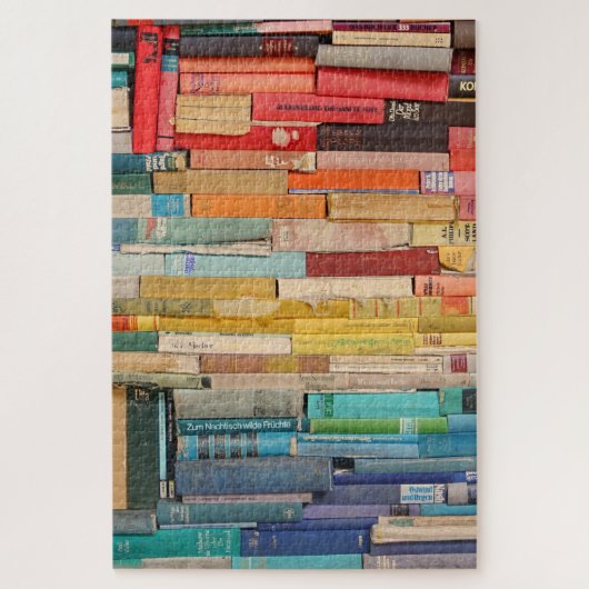Boeken van alle kleuren legpuzzel (Verticaal)