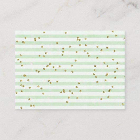 Boeken van Baby shower van bossen voor Baby Informatiekaartje (Achterkant)