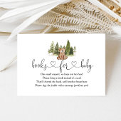 Boeken van Baby shower van bossen voor de Kaart va