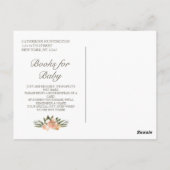 Boeken van Baby showers van zoete Woodland-dieren  Briefkaart (Achterkant)