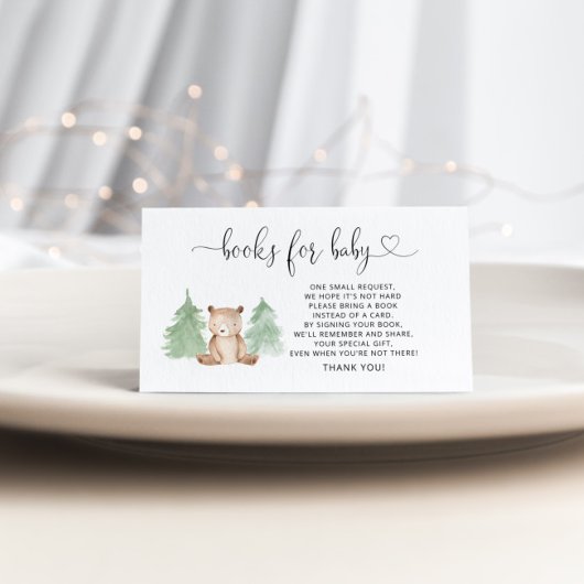 Boeken van beer voor baby informatiekaartje