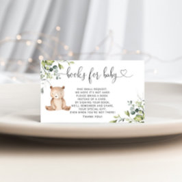 Boeken van beer voor baby informatiekaartje