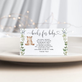 Boeken van beer voor baby informatiekaartje