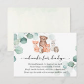 Boeken van bosdieren voor Baby-invoegkaart Informatiekaartje (Voorkant / Achterkant)