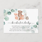 Boeken van bosdieren voor Baby-invoegkaart Informatiekaartje (Voorkant)