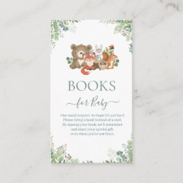 Boeken van bosgebieden voor groenboeken voor Baby Informatiekaartje