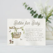 Boeken van bossen voor Baby shower Kaart (Staand voorkant)