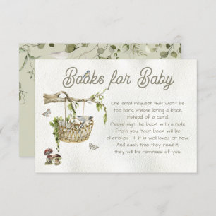 Boeken van bossen voor Baby shower Kaart