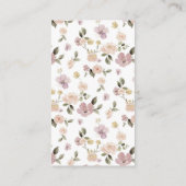 Boeken van botanische bosdieren voor baby informatiekaartje (Achterkant)