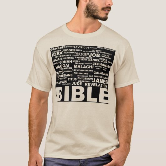 BOEKEN VAN DE BIBLE OP HET shirt (Voorkant)