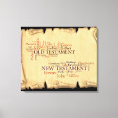 Boeken van de Bijbel gestrekte canvas Afdruk (Voorkant)