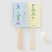 Boeken van de Bijbel Hand Fans Handwaaier (Voorkant en achterkant)