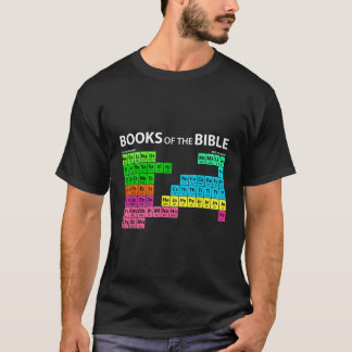 Boeken van de bijbel Periodic Table Seminary Pasto T-shirt