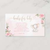 Boeken van de olifant van Floral voor baby Informatiekaartje (Voorkant)