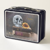  boeken van de schedel Geel Zonnebloem Gothic (Achterkant)