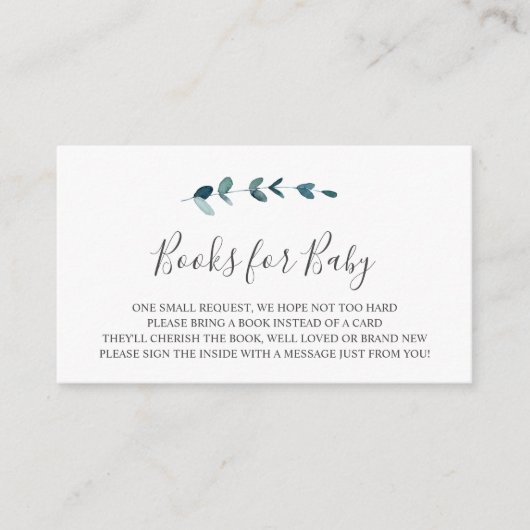 Boeken van de Tak Eucalyptus voor de Kaart van het (Voorkant)