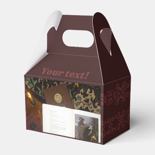 Boeken van de vorige eeuw bedankdoosjes (Achterkant)