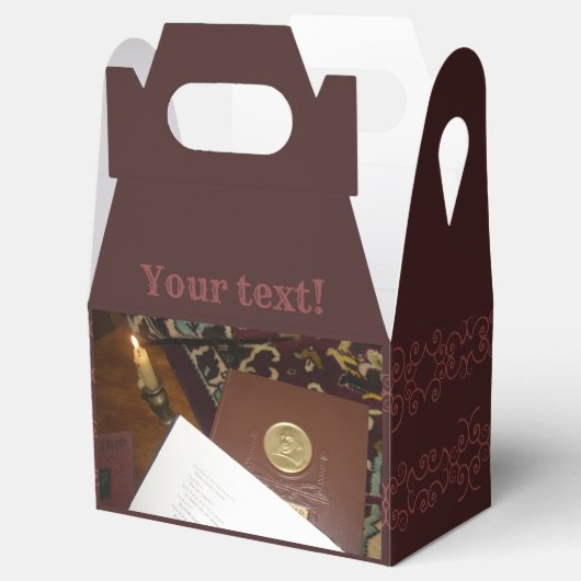 Boeken van de vorige eeuw bedankdoosjes (Geopend)