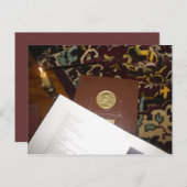 Boeken van de vorige eeuw feestdagenkaart (Voorkant / Achterkant)