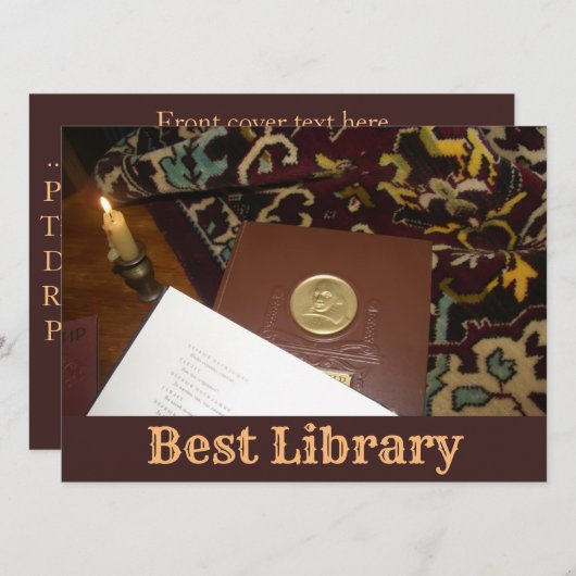 Boeken van de vorige eeuw kaart (Voorkant / Achterkant)