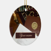 Boeken van de vorige eeuw keramisch ornament (Rechts)