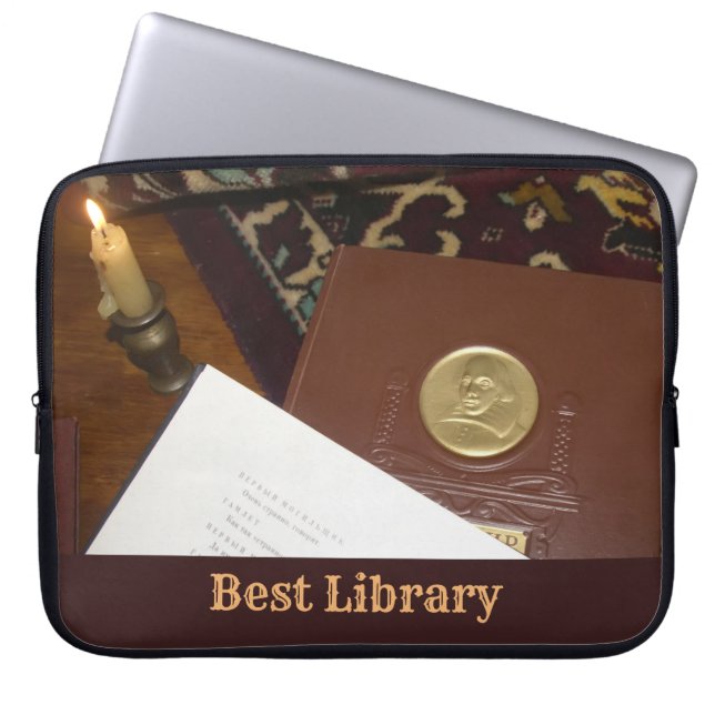 Boeken van de vorige eeuw laptop sleeve (Voorkant)