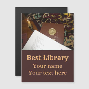 Boeken van de vorige eeuw magnetische uitnodiging