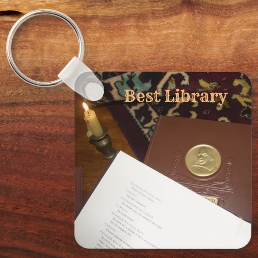 Boeken van de vorige eeuw sleutelhanger (Voorkant)