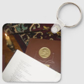 Boeken van de vorige eeuw sleutelhanger (Achterkant)