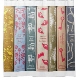 Boeken van Jane Austen Douchegordijn