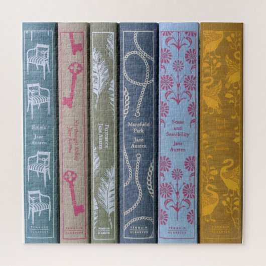 Boeken van Jane Austen Legpuzzel (Verticaal)