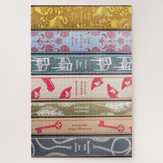 Boeken van Jane Austen Legpuzzel (Verticaal)