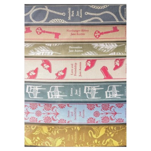 Boeken van Jane Austen Tafelkleed (Voorkant)