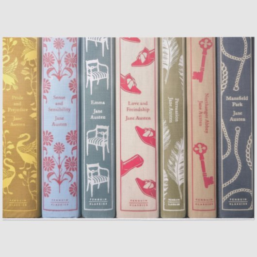 Boeken van Jane Austen Tissuepapier (Voorkant)