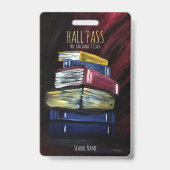 Boeken van kennis Hall Pass Badge (Achterkant)