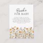Boeken van wilde Baby showers voor Baby Informatiekaartje (Voorkant)